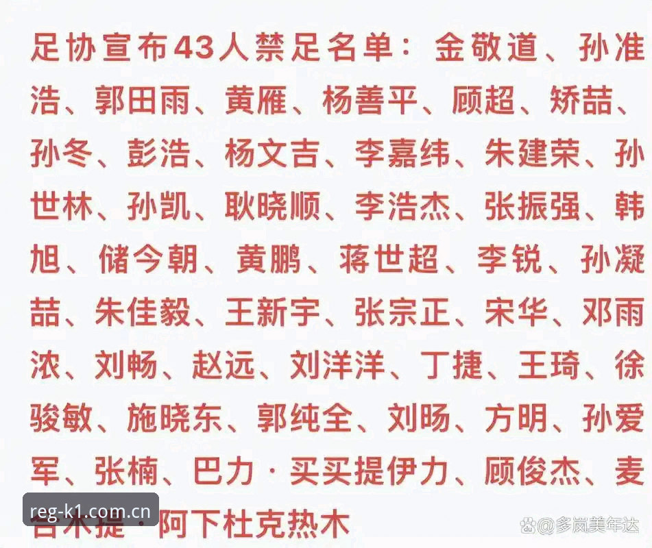 揭秘中国足协第三批禁足名单：17人终身禁赛背后的行业震荡